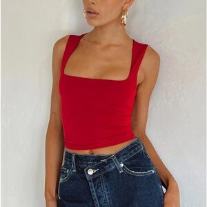 PRINCESS POLLY Back in time top red